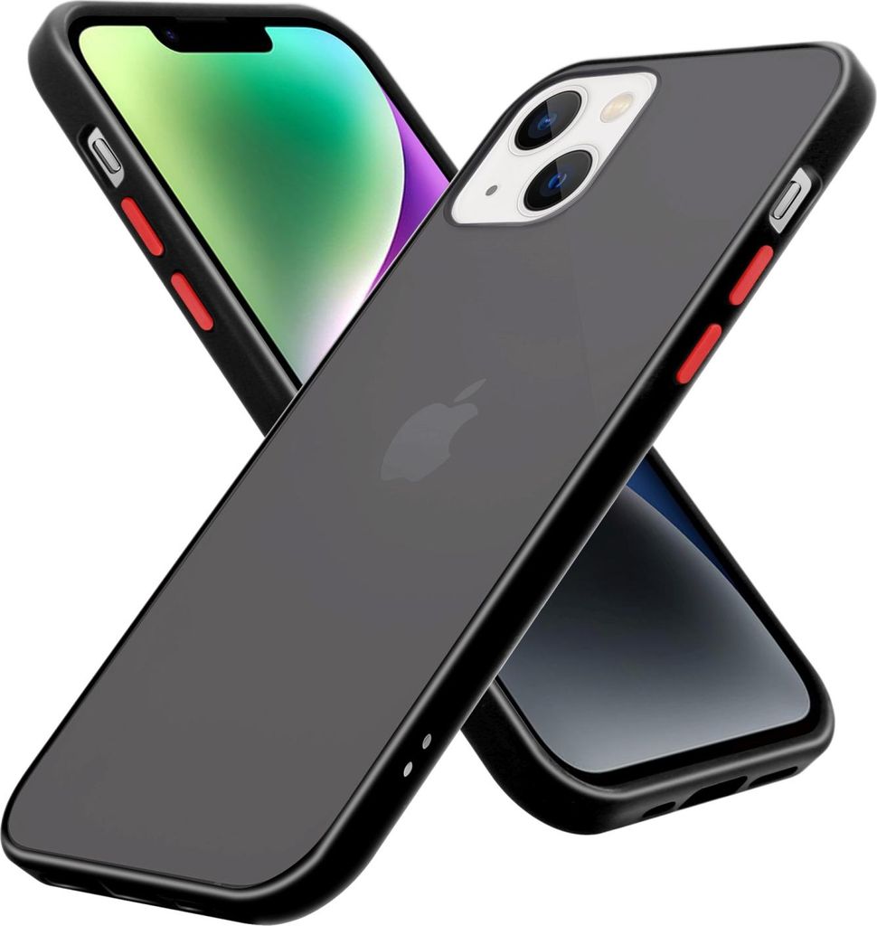 Cadorabo Hülle für Apple iPhone 14 PLUS Schutz Hülle in Transparent Handyhülle Hybrid Schutzhülle Etui TPU Silikon