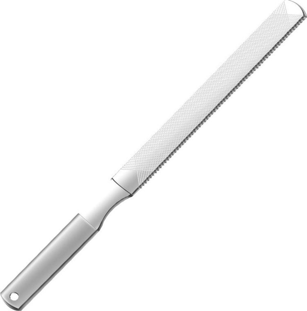 INF Lange 18cm Vierseitige Nagelfeile aus Edelstahl mit Produktbild 