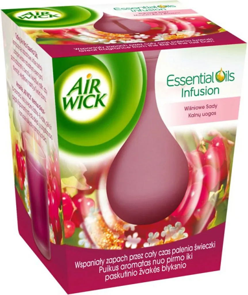 Bougie Airwick 105g contre les Odeurs de Maison - Pack 6 Mountain Berry