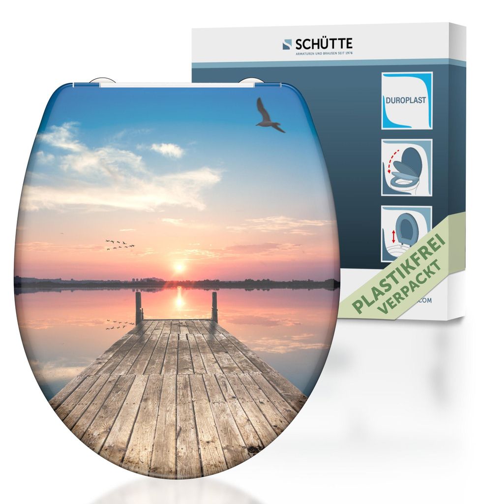 SCHÜTTE WC Sitz SUNSET SKY, Duroplast Toilettensitz mit Produktbild 