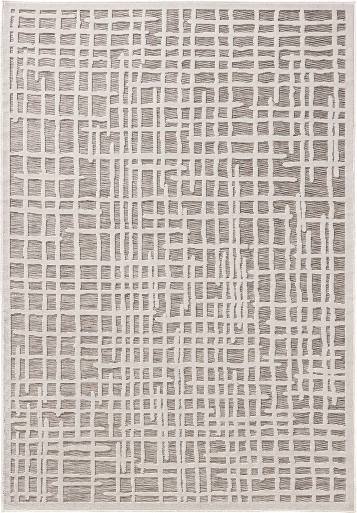 Tapis Nettoyage Facile Florenz Beige 120x170 cm Anti-Tache Intérieur Jardin