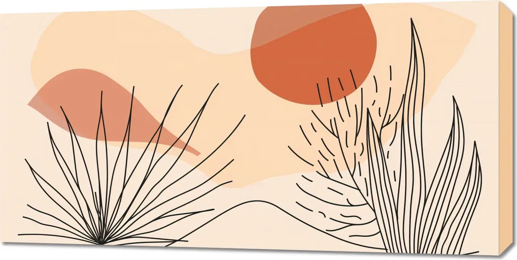 Decorazione Parete 100x50cm Vegetazione Morbida | Effetto Naturale Senza Cura