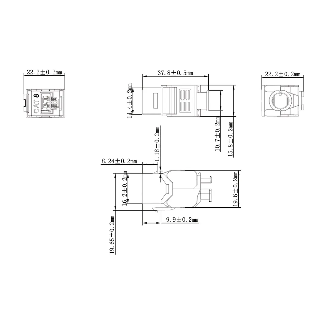 Keystone RJ45 VALUE Cat 8.1 Schermato 21.99.1807 Professionale - 2