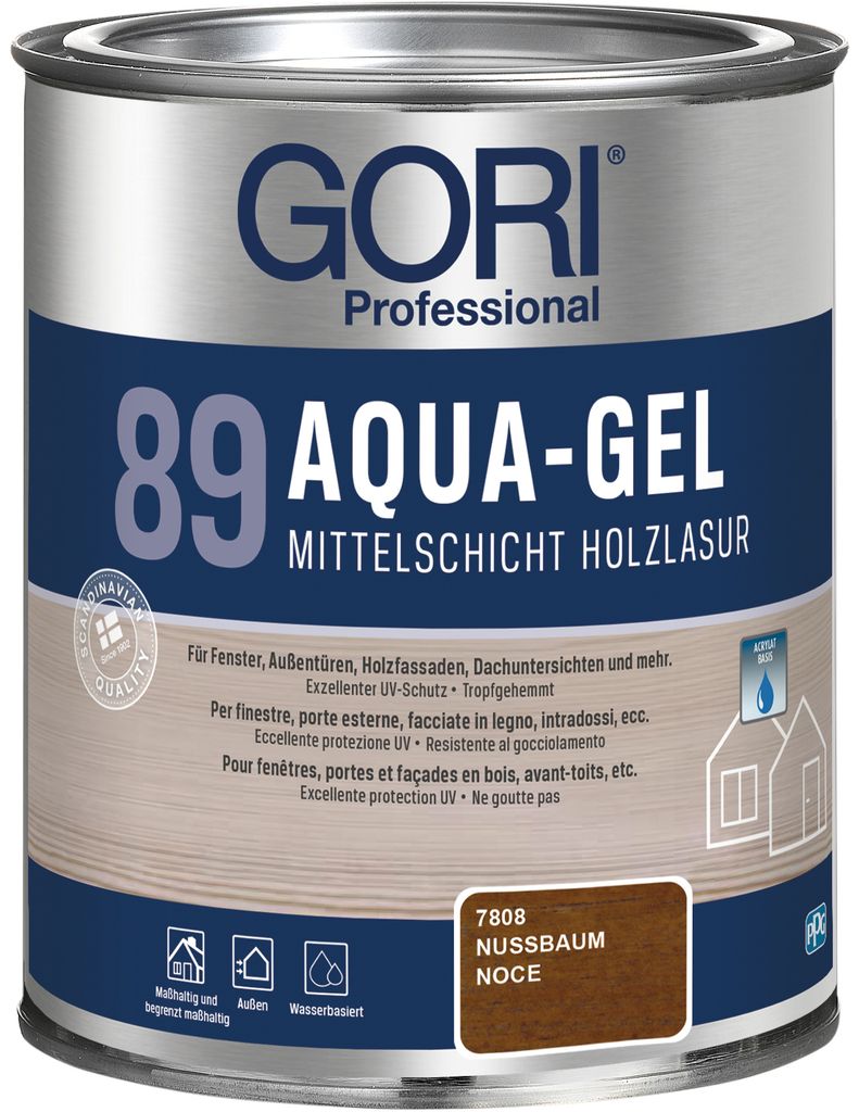 0,75L Gori 89 nussbaum 7808 Aqua-Gel Produktbild 