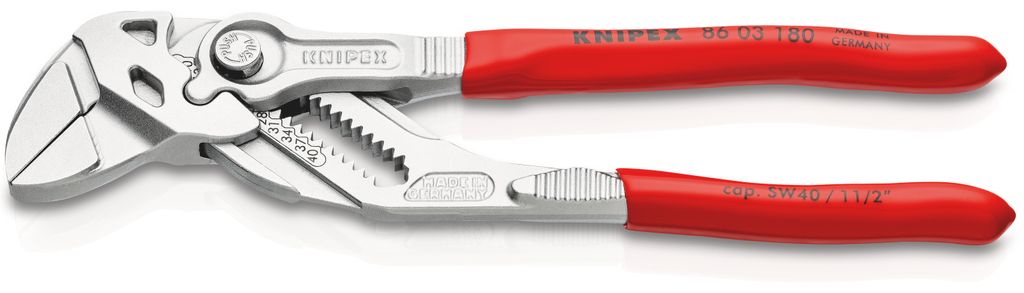KNIPEX Zangenschlьssel 180 mm, Griffe mit Kunststoff Produktbild 