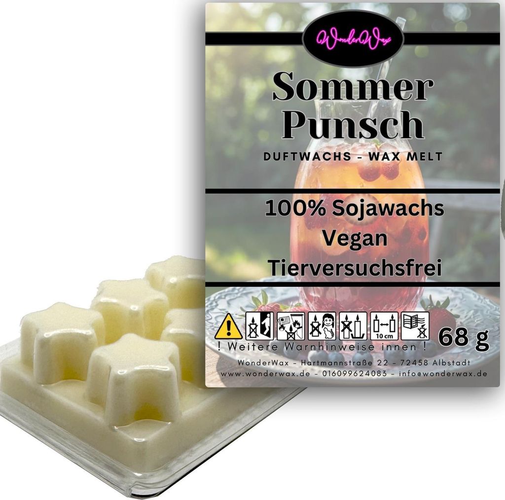 WonderWax Duftwachs Wax Melts für Duftlampe, 6 Sterne Duftmelt Wachsmelt Sojawachs Duftwachs Würfel für Raumdüfte, Wachs Duftöl Winter Indoor ...