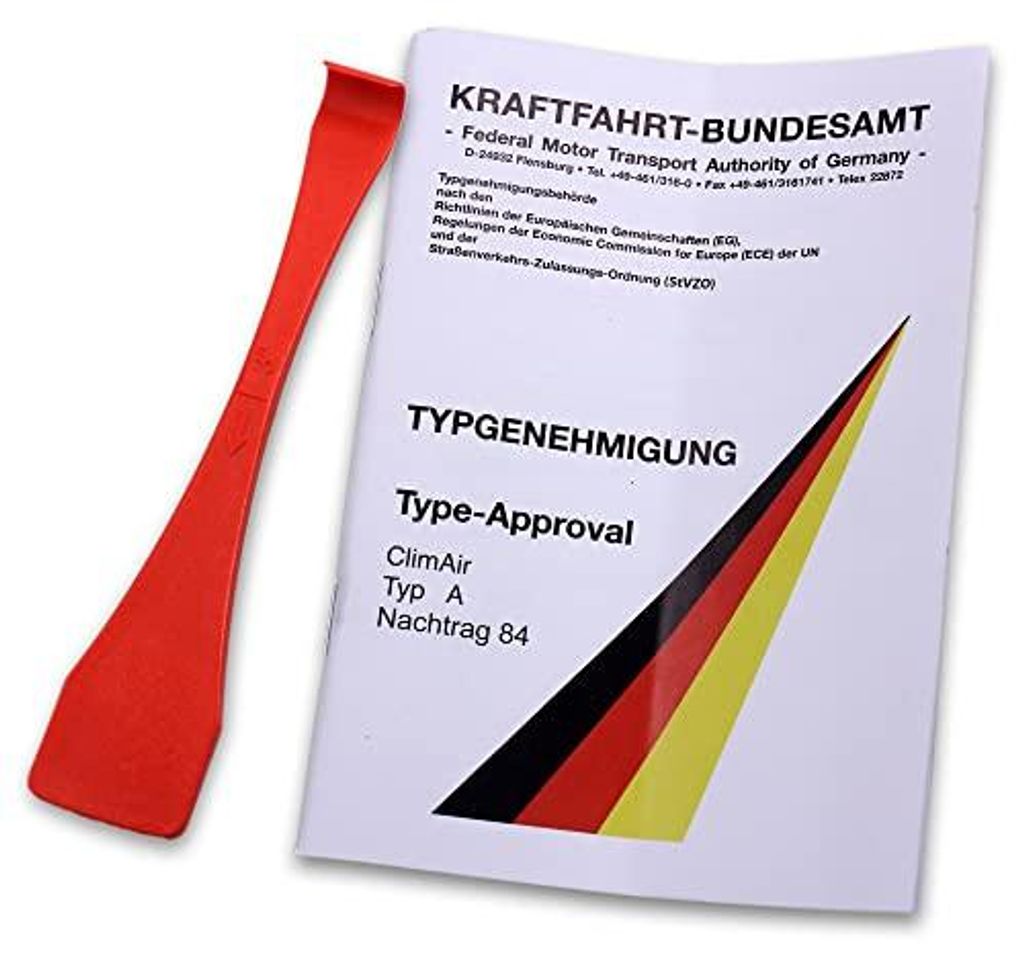 ClimAir winddeflector (met ABE-certificaat), voorzijde, Productafbeelding 