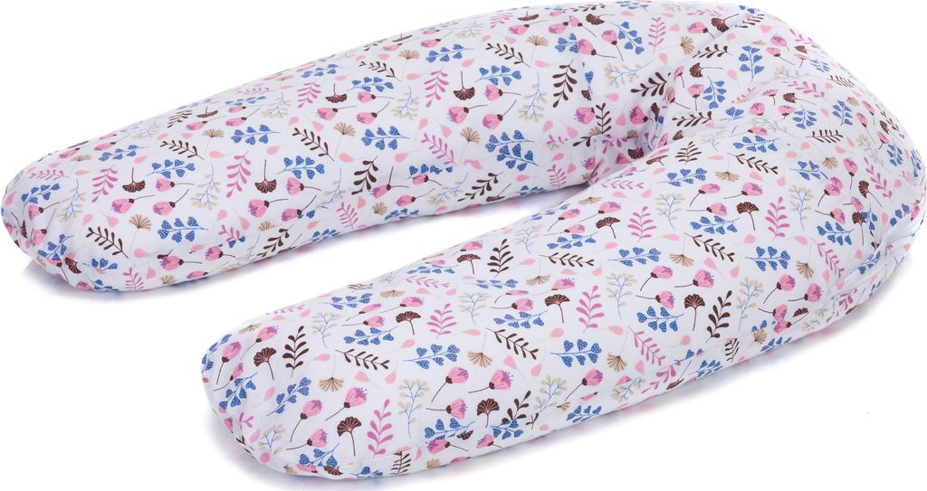 Fillikid Stillkissen 190cm mit abnehmbarem Baumwollbezug Mohn Rosa