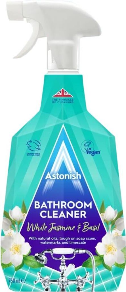 Astonish - Veganer Badreiniger mit weißem Jasmin und Basilikum, 750 ml