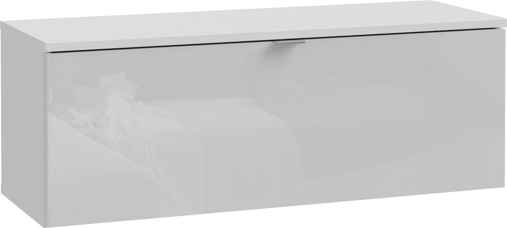 TV-Board LIBERTAD LBTT111 in Weiß – Modernes, platzsparendes Möbel für Fernseher bis 45 Zoll mit elegantem Design.