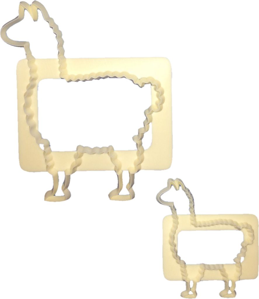 1 FMM Lama Ausstecher Set | Alpaka | Südamerika | Tortendeko | für Fondant