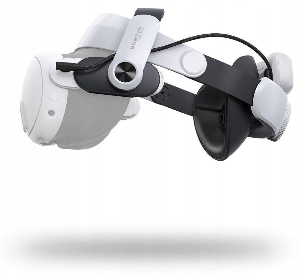 A close-up, studio shot of a VR headset accessory.