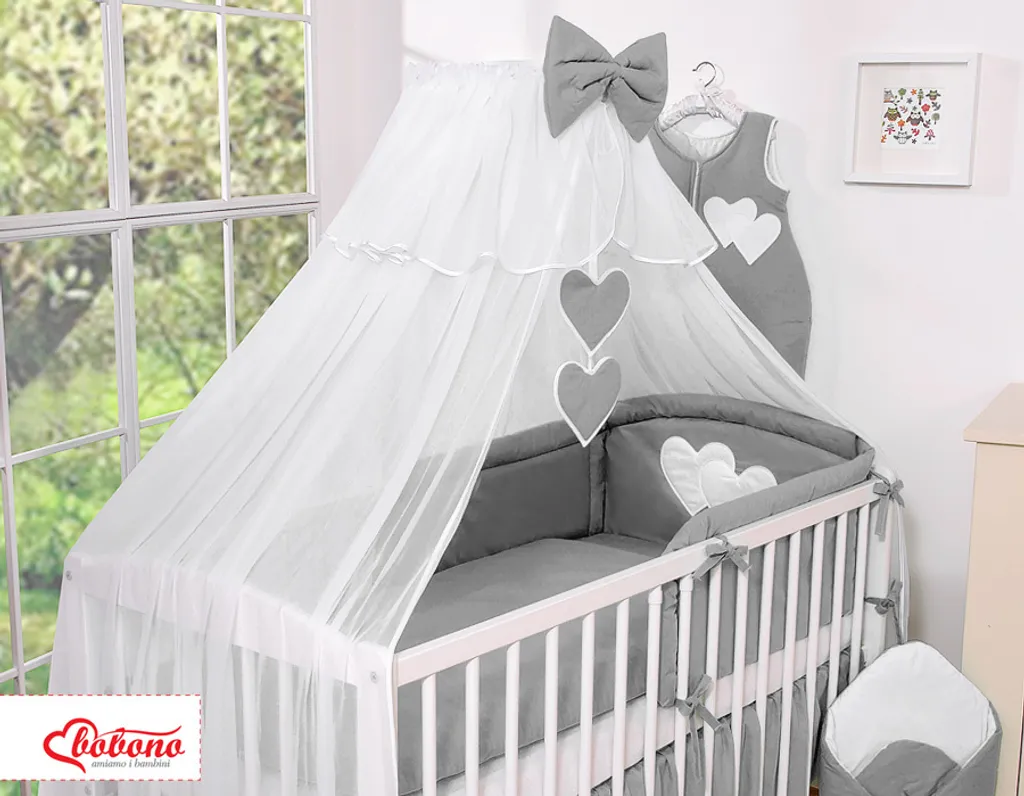 Moustiquaire Lit Bébé Anthracite 470x160cm : Sommeil sans Insectes