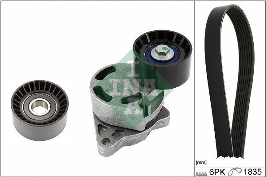 INA 529 0436 10 Keilrippenriemensatz für OPEL Vivaro A Kastenwagen (X83)