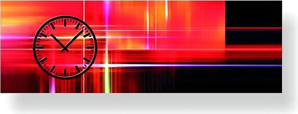moderne Wanduhr - Dixtime Modell: 3474