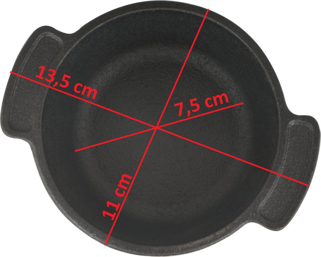 BBQ-Toro Serviertöpfe Set (6-er Pack) Ø 11 cm Gusseisen Produktbild 2