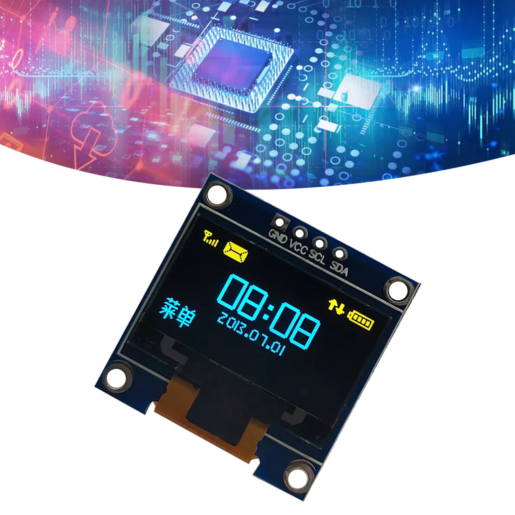 Display LED Organico I2C SSD1306 - Design Sottile per Progetti IoT - 4
