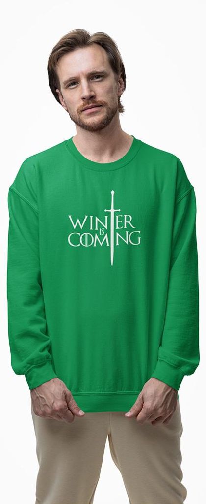 D&B Design Uni Pullover SWMO00104 Winter Is Coming Grün-Größe 3XL