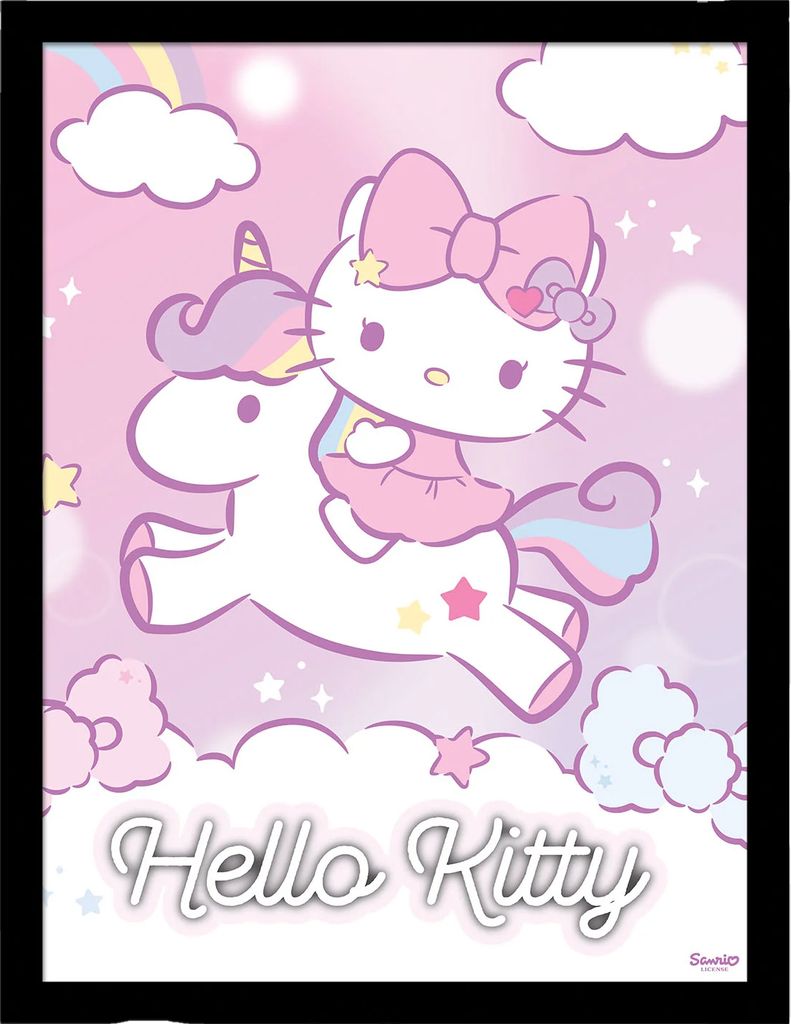 Hello Kitty - Gerahmtes Poster PM11577 (40 cm x 30 cm) (Bunt)