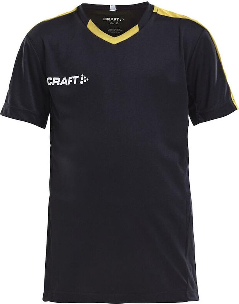 Craft Progress Contrast Trikot Kurzarm Kinder - Schwarz / Gelb