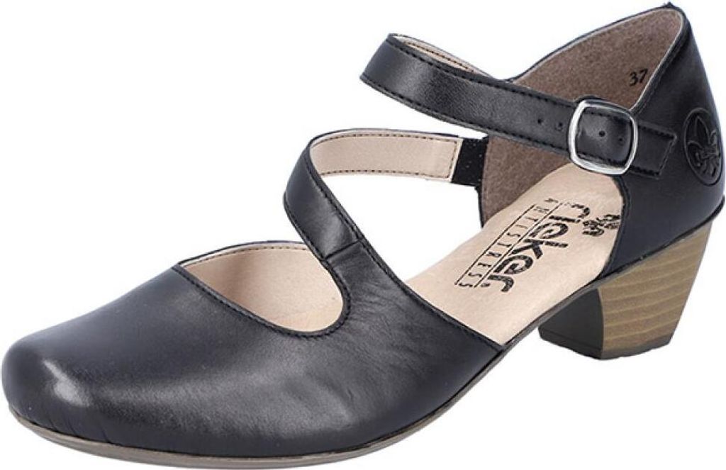 Rieker Pumps - Glanzschwarz Glattleder Größe: 38 Normal Produktbild 47