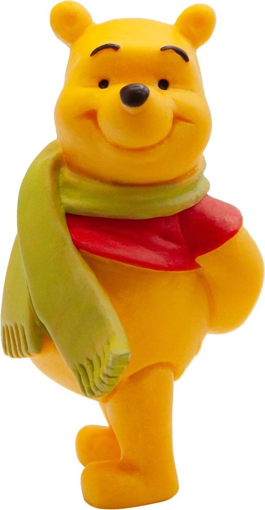 Bullyland 12327 - Spielfigur Puuh der Bär mit Schal aus Walt Disney Winnie Puuh, ca. 6,4 cm, detailgetreu, ideal als kleines Geschenk für Kinder ...