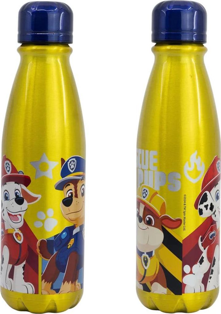 Paw Patrol Chase Rubble Marshall Alu Wasserflasche Trinkflasche Flasche 600 ml