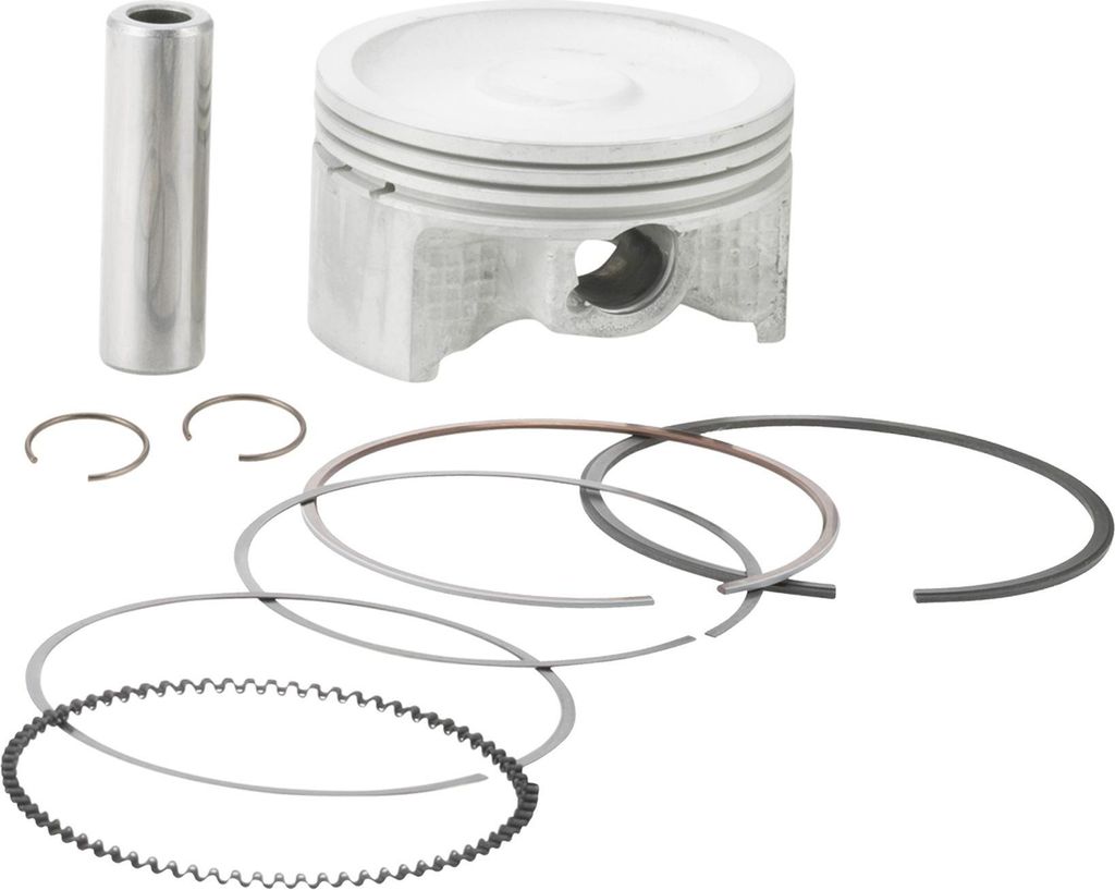 Kolben Malossi Ø 63mm 0, Kolbenbolzen Ø 14mm, 3 Kolbenringe trapezförmig für Minarelli / Yamaha 125 4V / Piaggio 125i AC 3V
