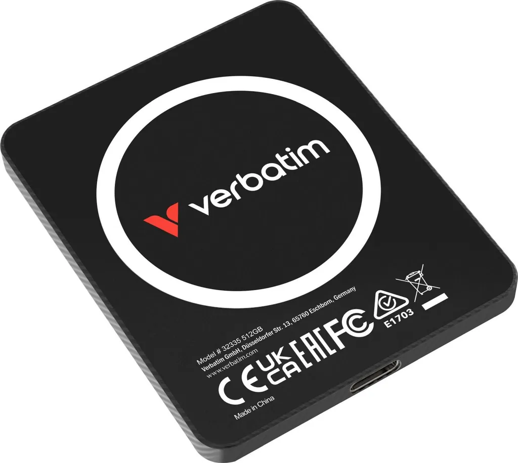 SSD Esterno Verbatim SnapBack 512GB MagSafe - Spedizione Veloce