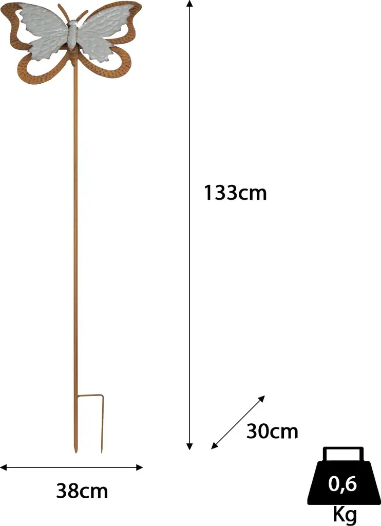 Décorer son Jardin avec le Papillon Éolien Moritz Mobile 133 cm - 3