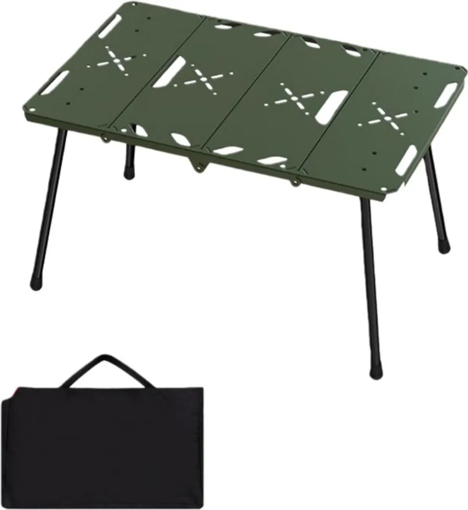 Tavolo Leggero INF in Alluminio Verde: Performance Outdoor al Top