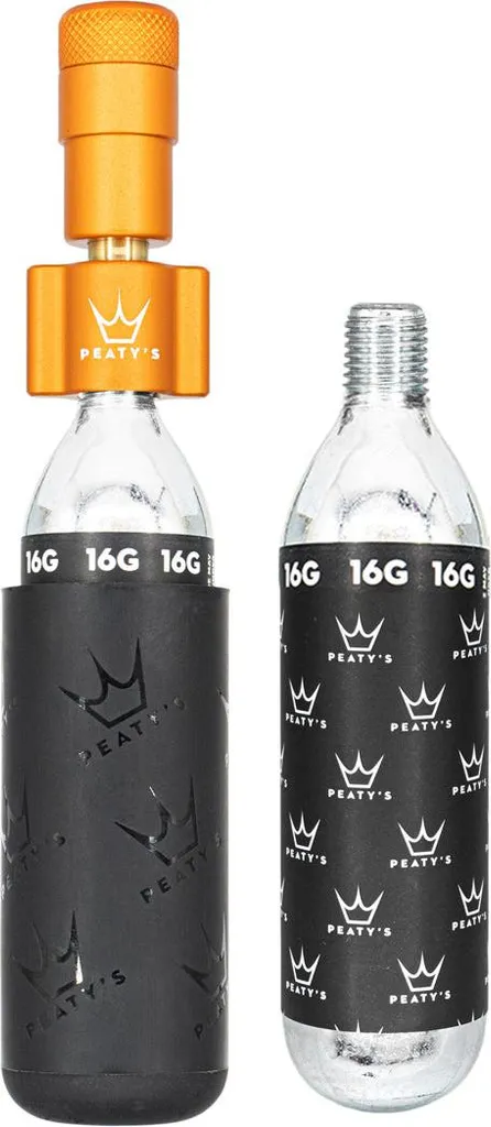 Gonfleur CO2 Holeshot 16g Mango - Système de Gonflage Express Route Gravel