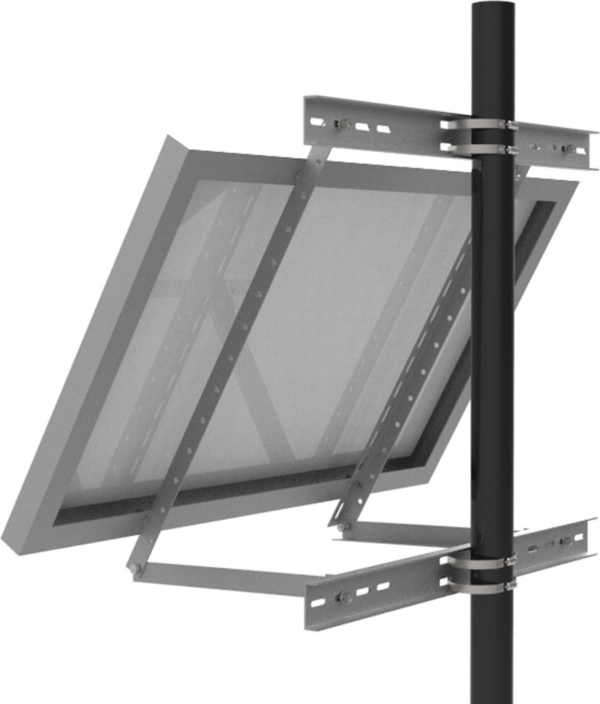 enjoysolar® Aluminium Masthalterung für Einzelpanel mit Produktbild 