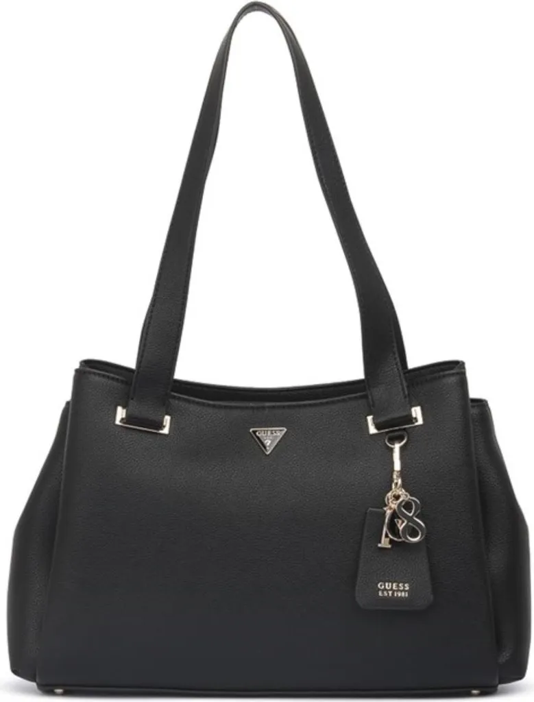 Grand Sac à Main Guess Evie Girlfriend - Sac porté épaule chic en Noir