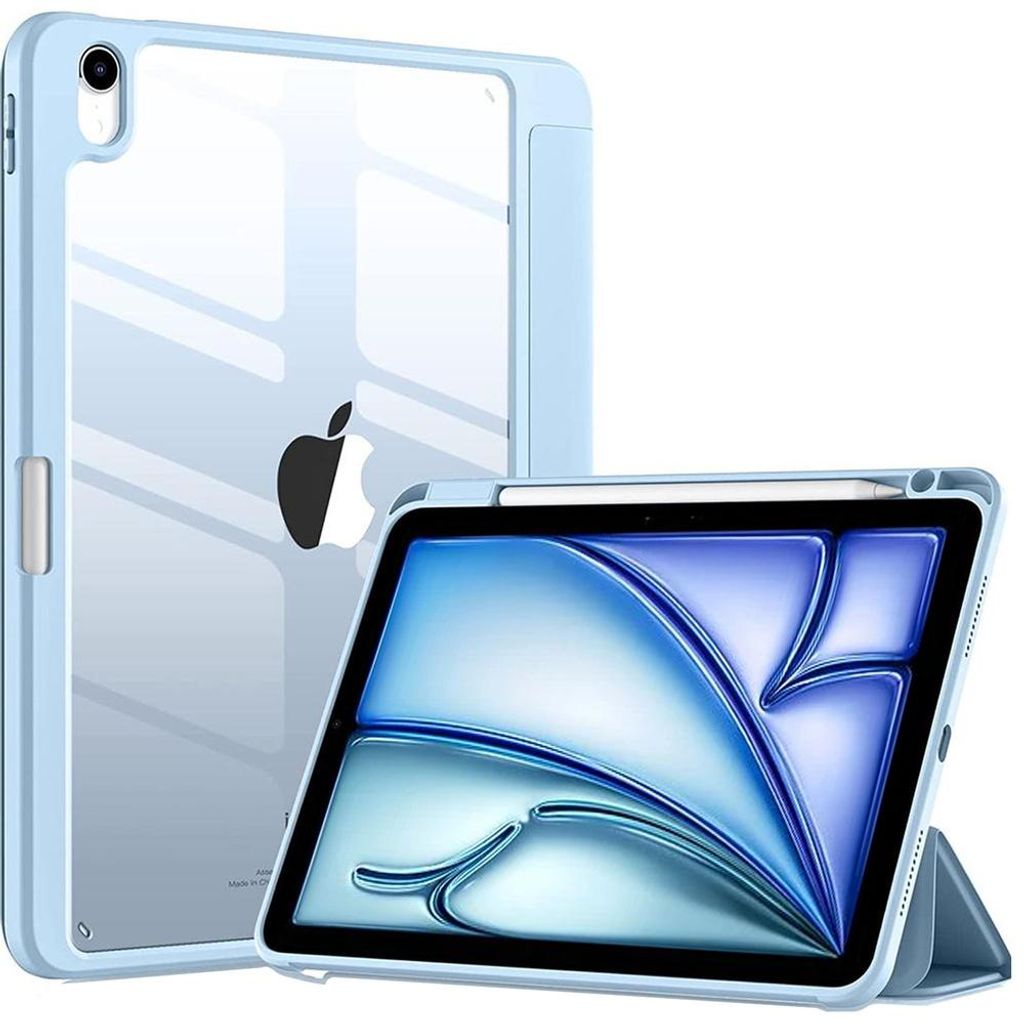 Etui aus Hartglas für iPad Air 11 6. Generation M2 2024 / 7. Generation M3 2025 - Hellblau