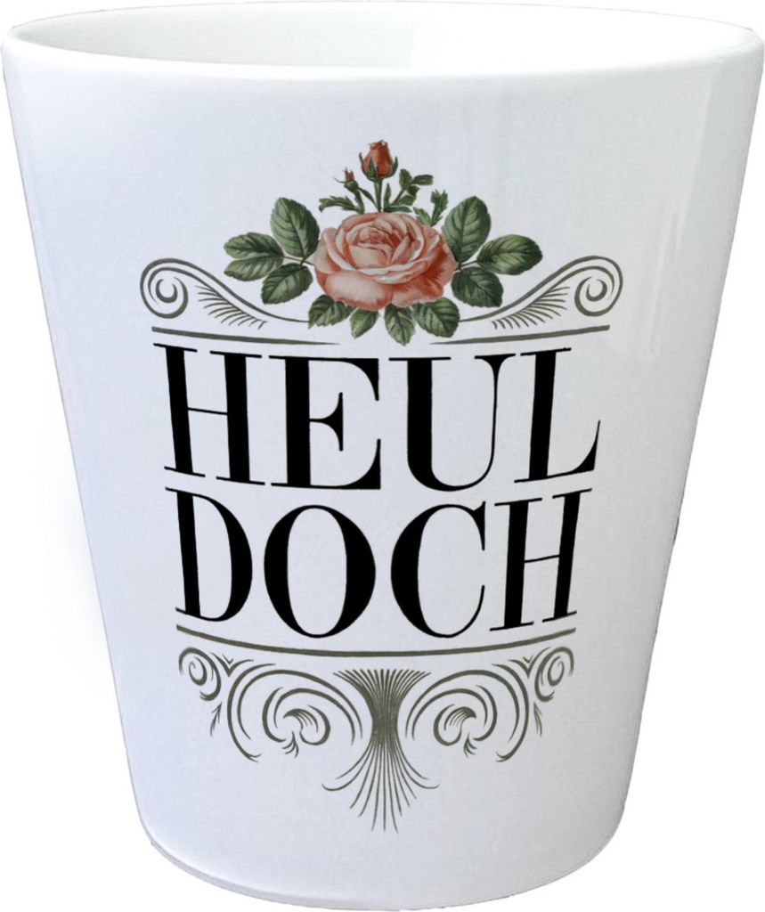 Heul doch Rose Blumentopf Rosendekor