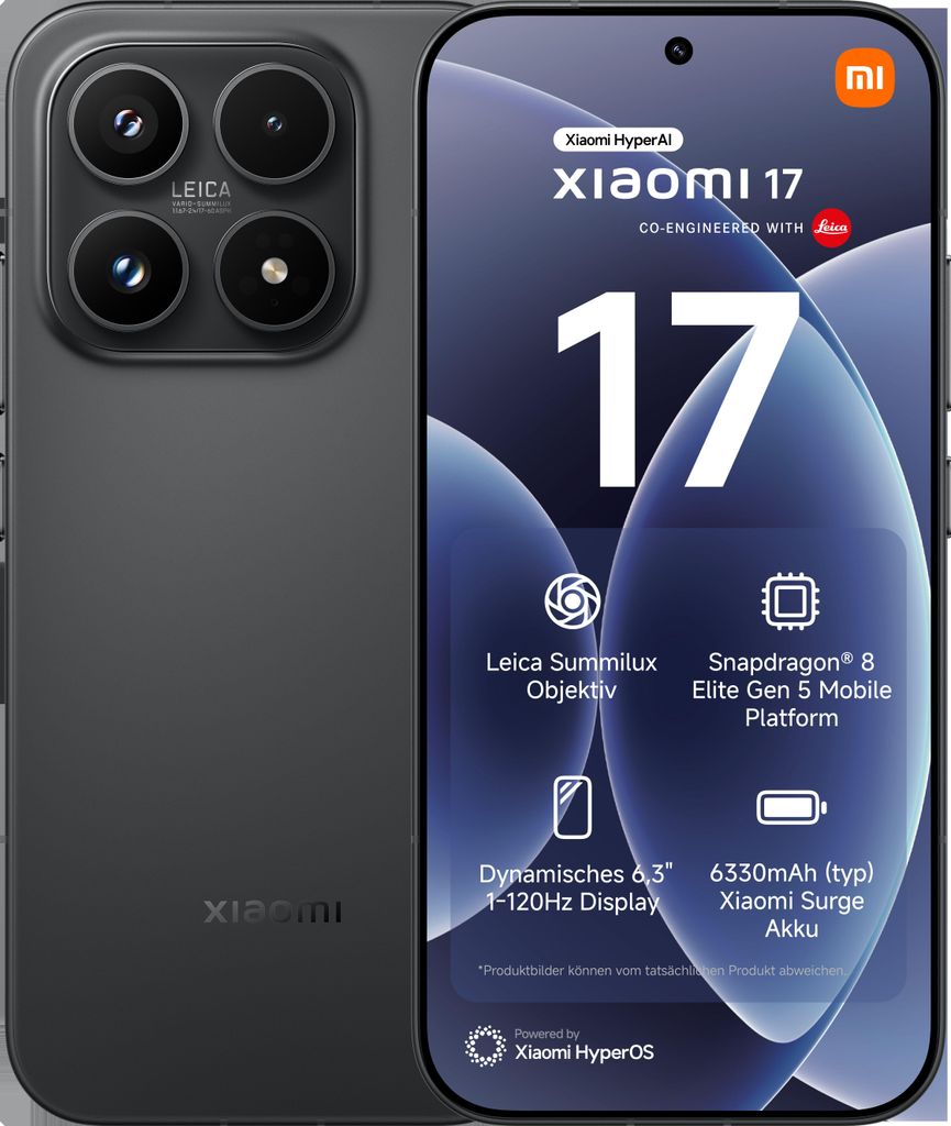 Xiaomi 17 12GB 512GB Black Produktbild 