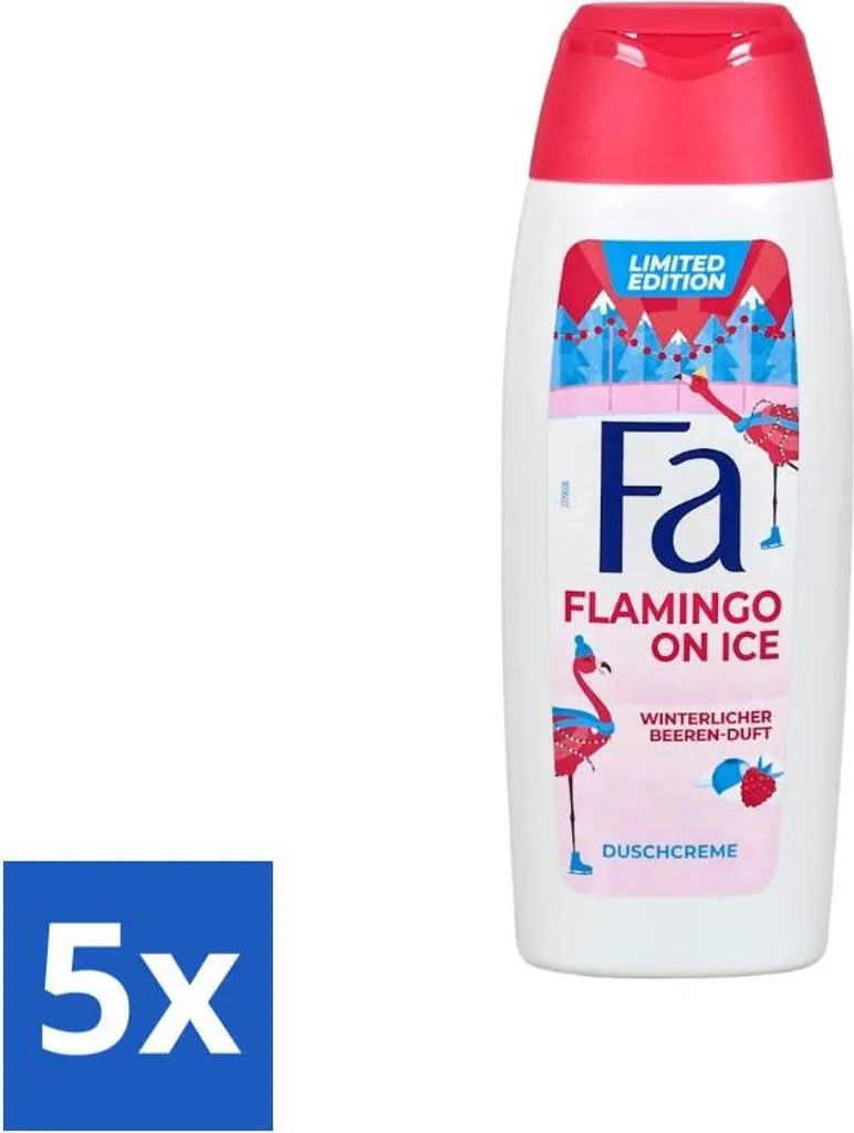 Set 5x Fa Doccia Gel Winter Flamingo On Ice 250ml - Idratazione Intensa