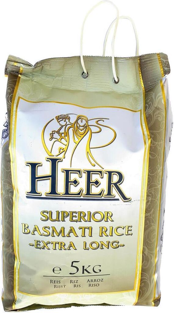 Heer Extra Long Basmati Rice 5kg Produktbild 
