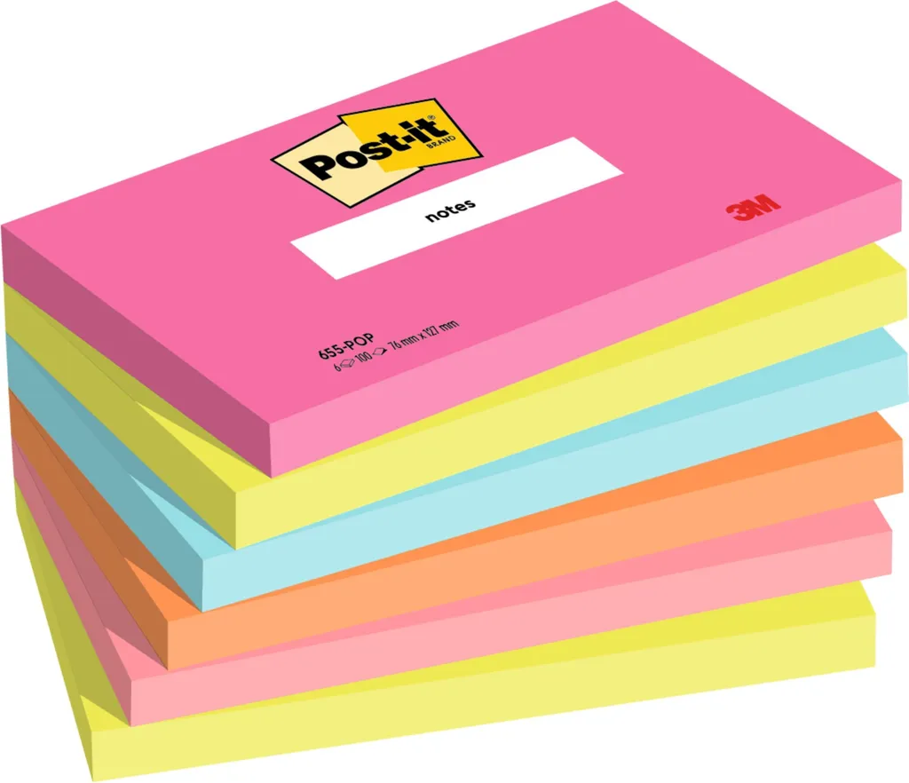 Post-it 7100259224 Pouch Poptimistic - 100 Fogli Autoadesivi 3M