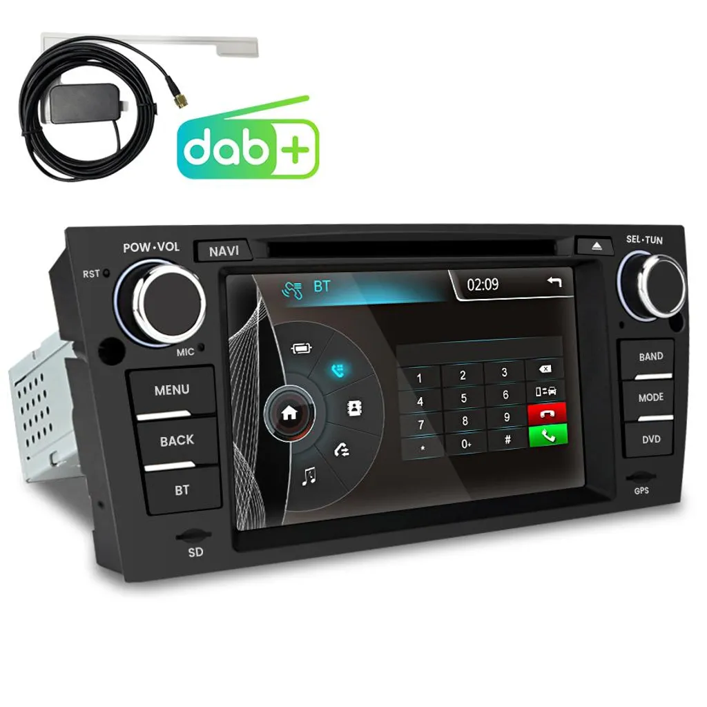 Système GPS Navigation pour BMW Série 3 E90 E91 E93 avec Bluetooth et USB