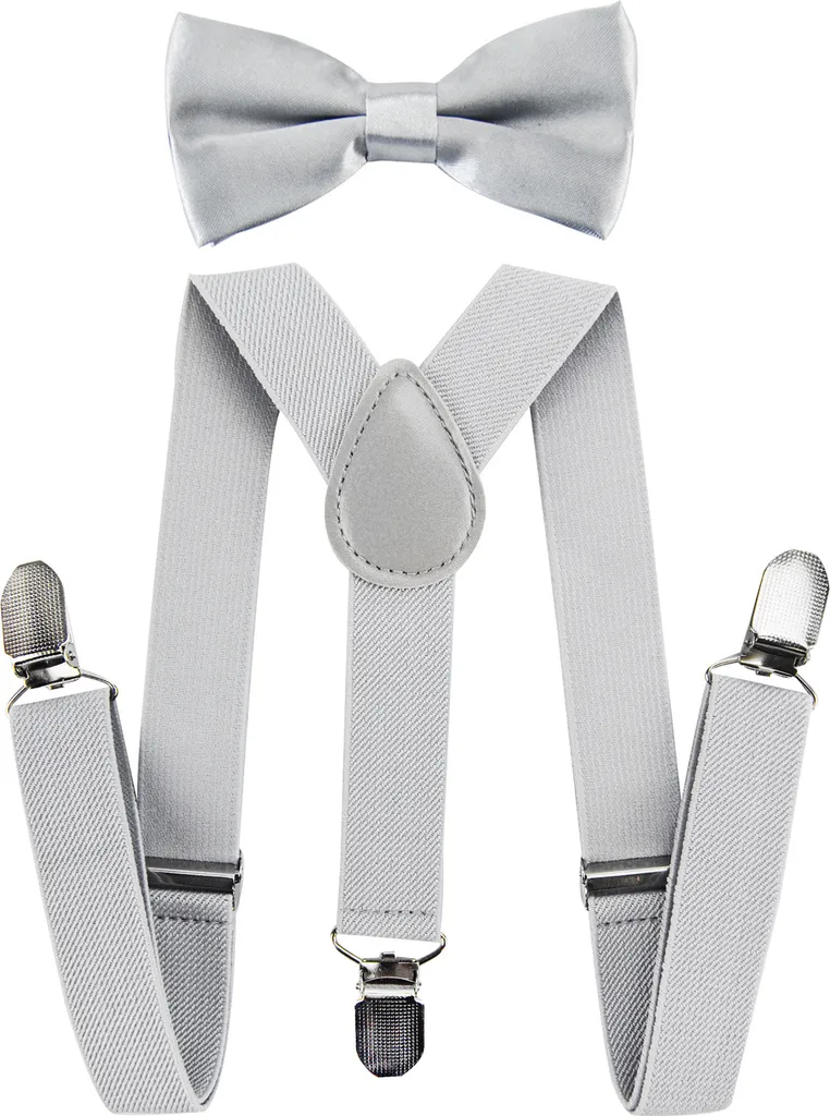 Set Bretelle e Papillon Bambini axy | Look Trendy 1-6 Anni Ragazzi Ragazze