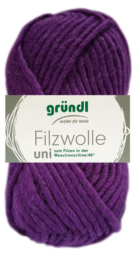 Gründl Filzwolle uni,Waschfilzen,100%Schurwolle,50g/50m,NS Produktbild 