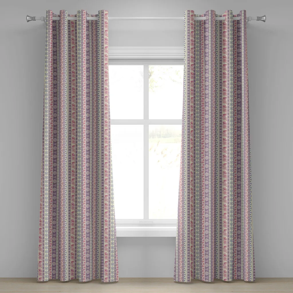 Rideau occultant léger rose mauve pour intimité et style 280x245 cm