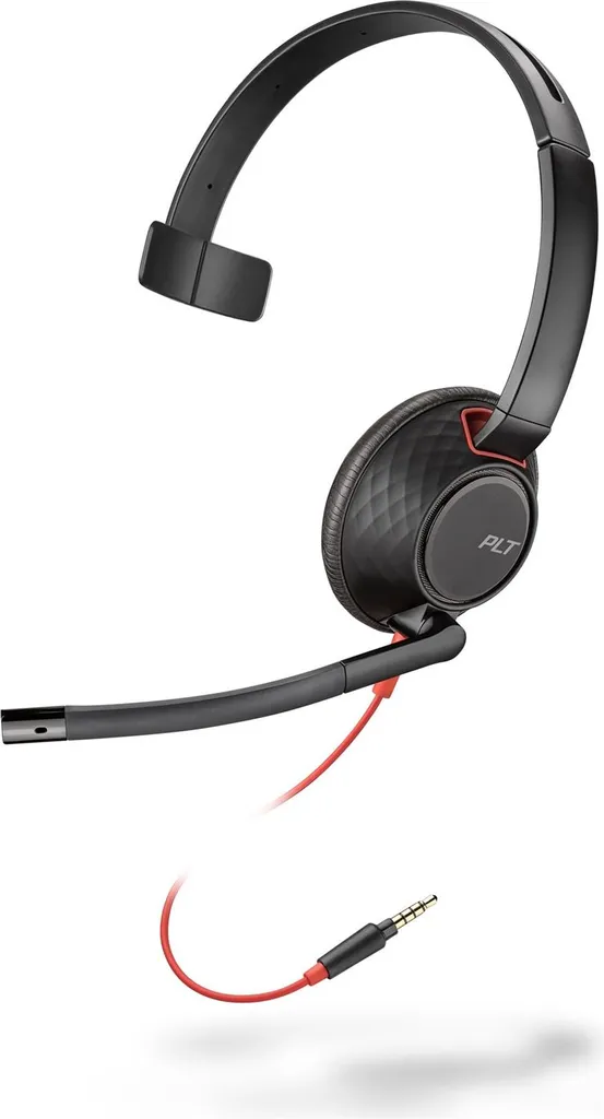 Poly Blackwire 5210 Casque avec micro anti-bruit et prise Jack 3.5