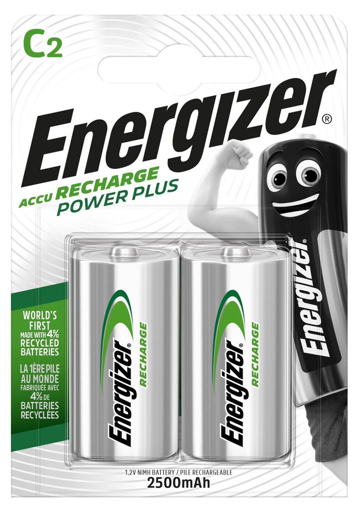 En13 Energizer C Hr14 2500Mah 2Ks Power Plus C Dobíjacie Obrázok produktu 
