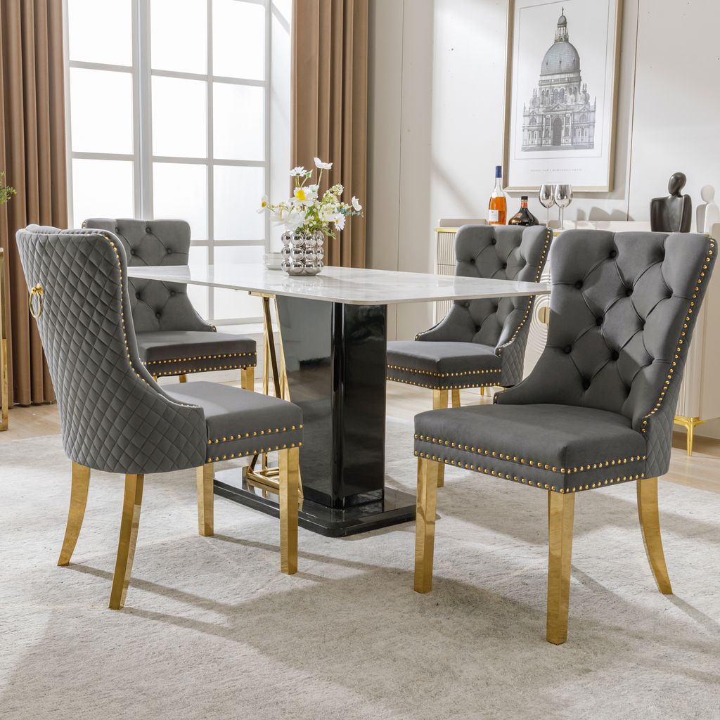 Flieks Chaises de salle à manger, lot de 4, Chaises de Image du produit 