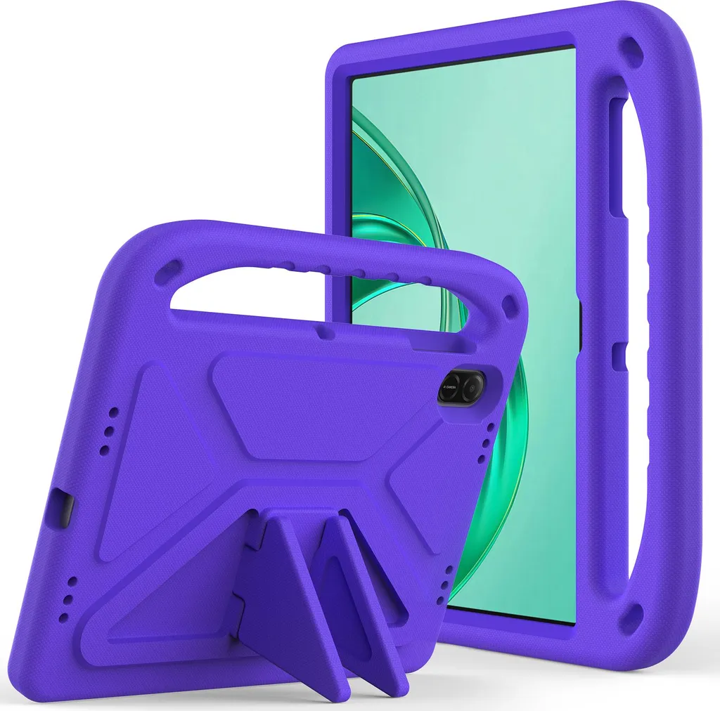 Custodia Honor Pad X8a per Bambini: Cover Antiurto in EVA Viola con Maniglia