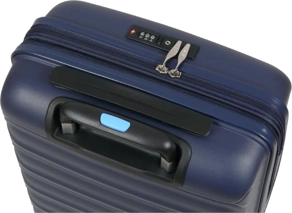 Valises Dielle 10050BL : Valise Rigide Robuste Bleue avec 4 Roues Multi - 5