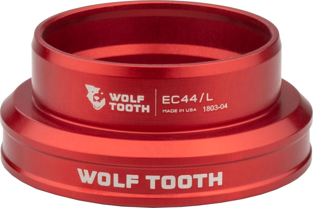 Wolf Tooth Premium Steuersatz Unterteil, 1.5", EC44/40, red